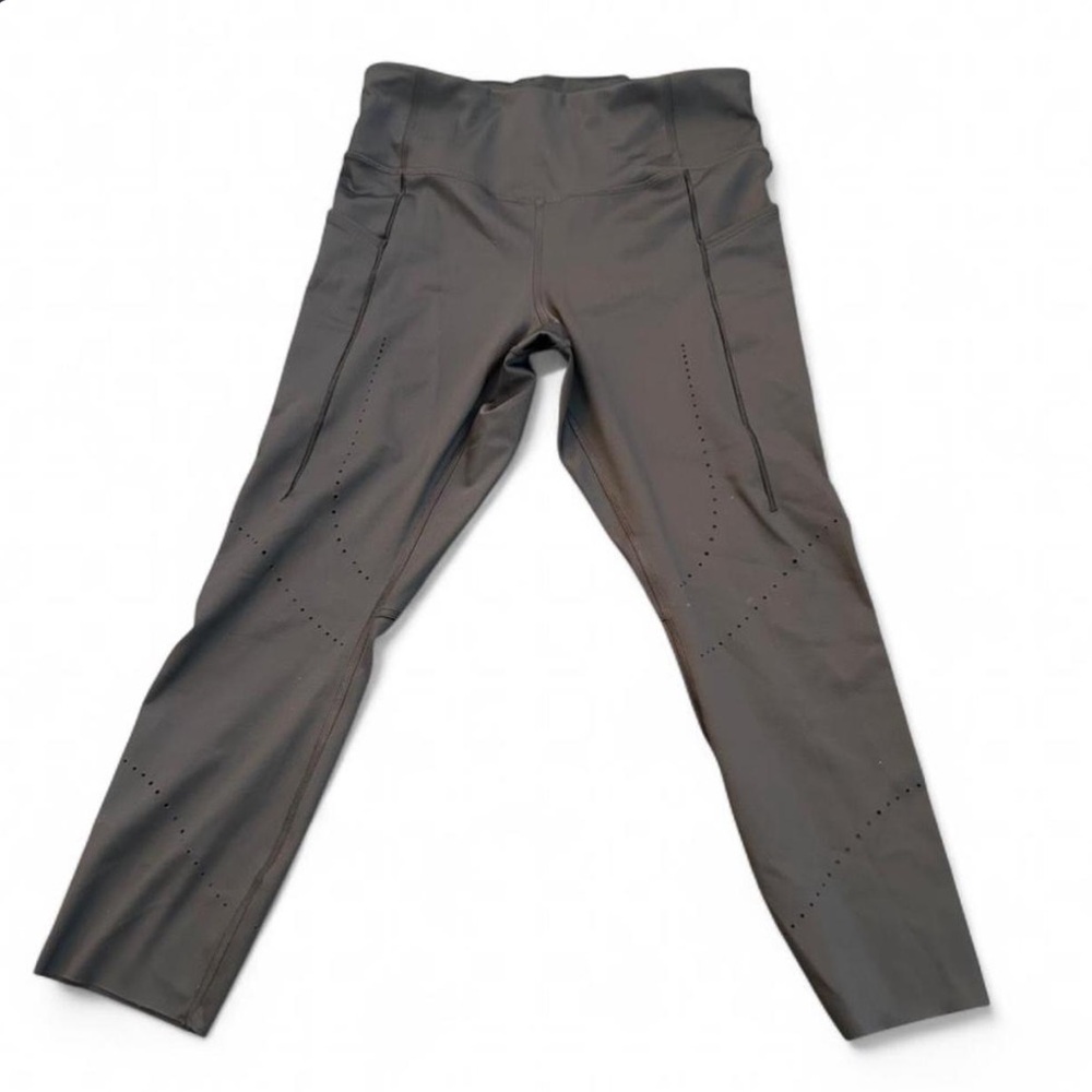 Brooks Method 7/8 Running Leggings Women's Size M Black High Rise Pockets